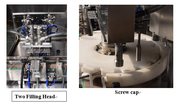 KPGX-1 sīrupa pudeles šķidruma pildīšanas un aizdares mašīna narkotikām